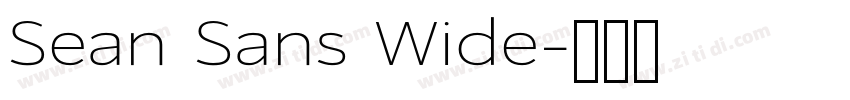 Sean Sans Wide字体转换 Sean Sans Wide字体转换